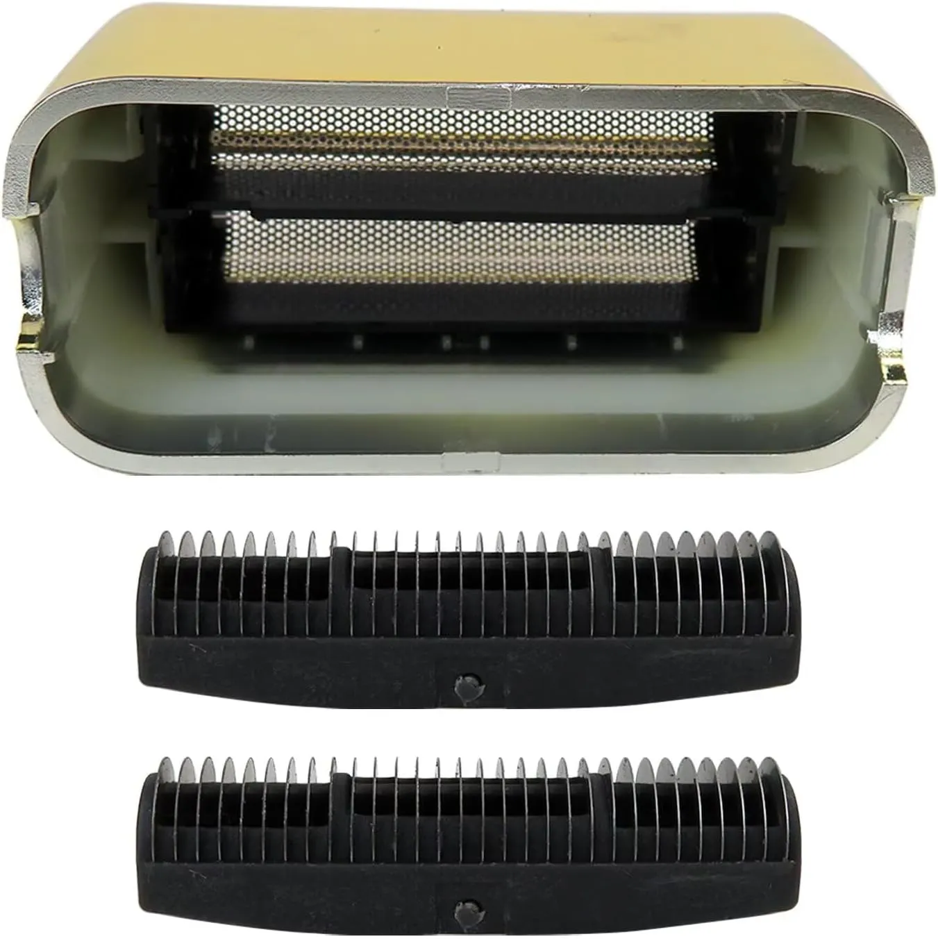 Replacement Foil and Cutter for Barberology Electric Shaver, Double Foil Shaver Replacement Head, Replacement Head for PRO Barberology FXFS2 Electric Razors(Gold)