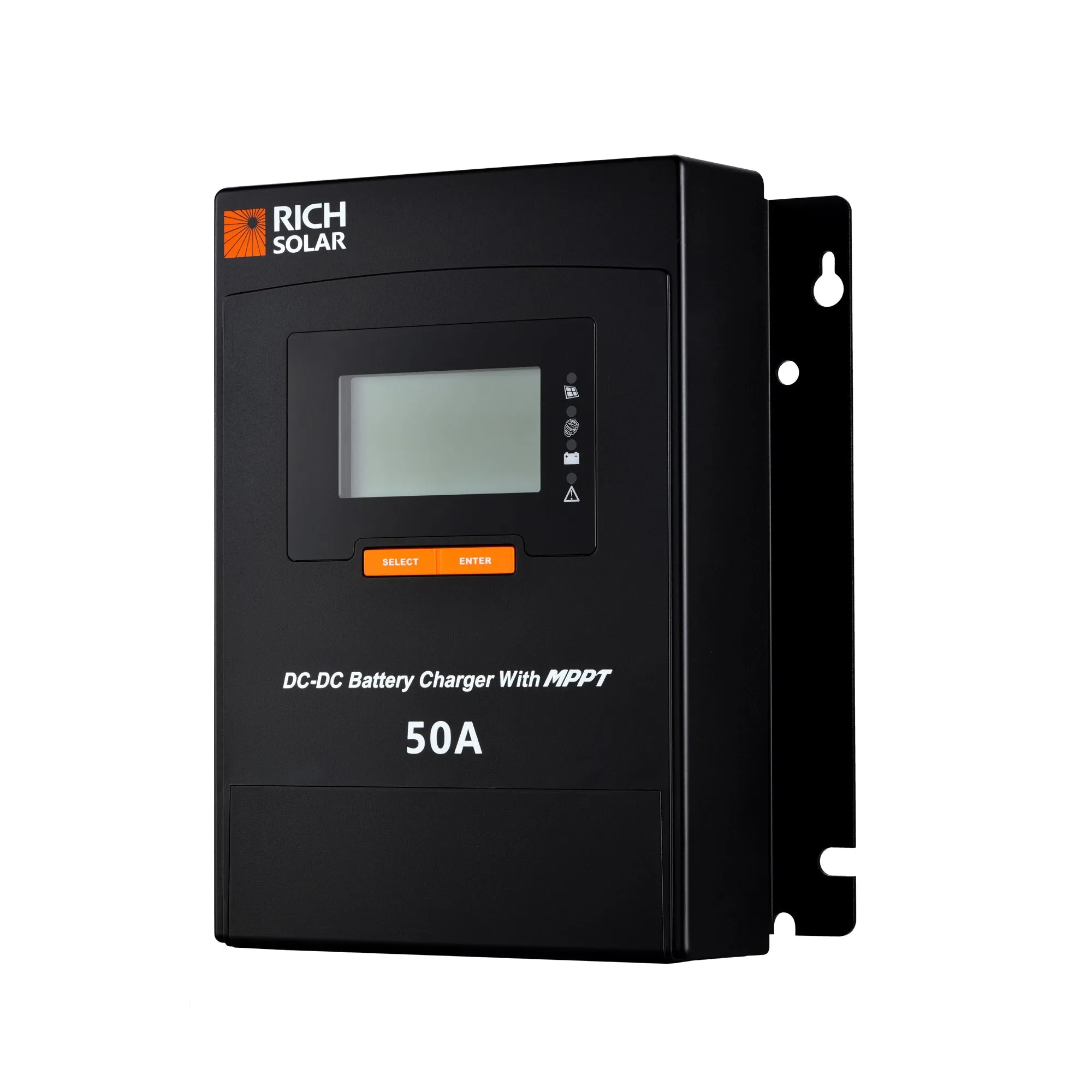 Rich Solar 50 Amp DC to DC Lithium Battery Alternator Charger with MPPT - Fast Charging, Efficient, and Durable for Off-Grid RVs, Boats, and More