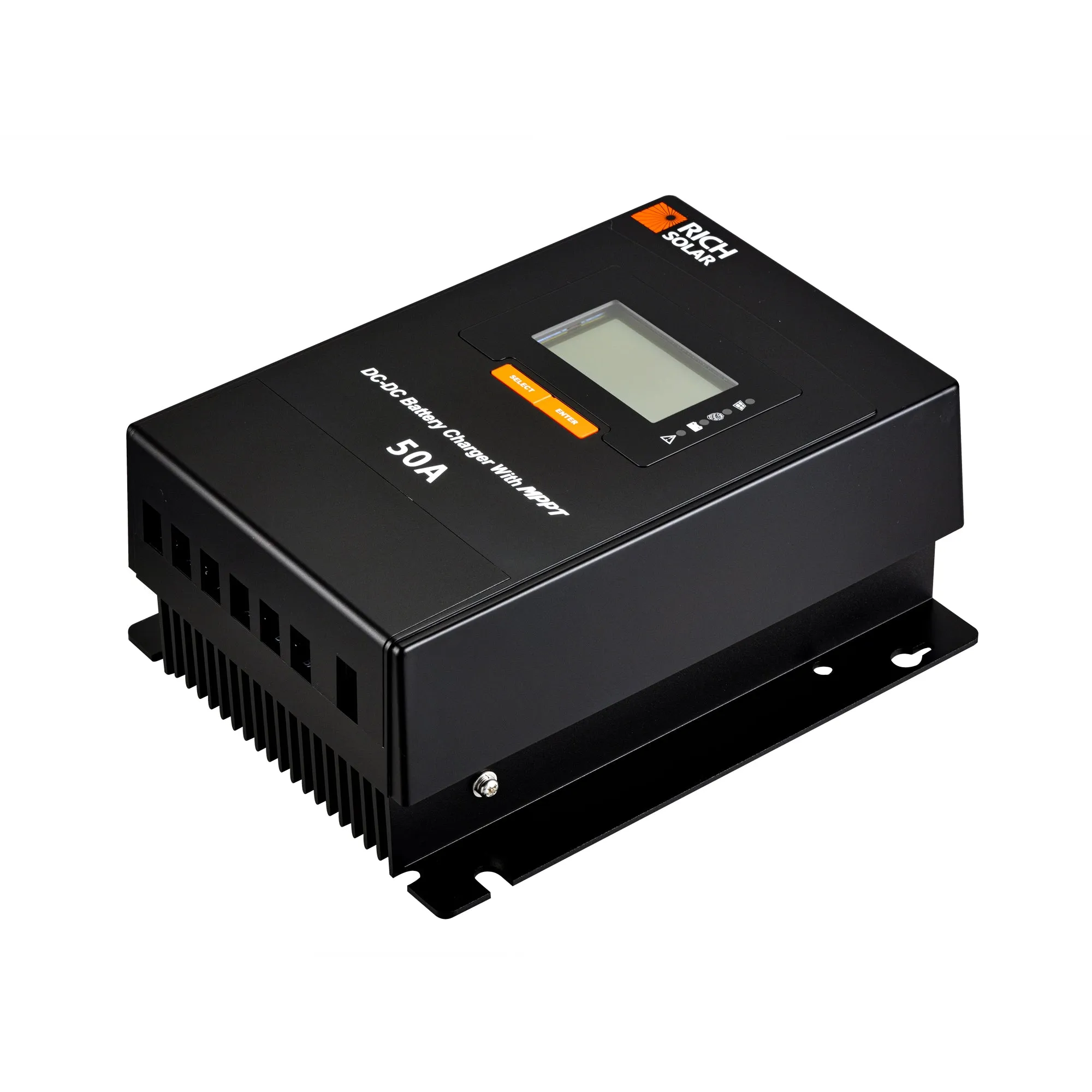 Rich Solar 50 Amp DC to DC Lithium Battery Alternator Charger with MPPT - Fast Charging, Efficient, and Durable for Off-Grid RVs, Boats, and More