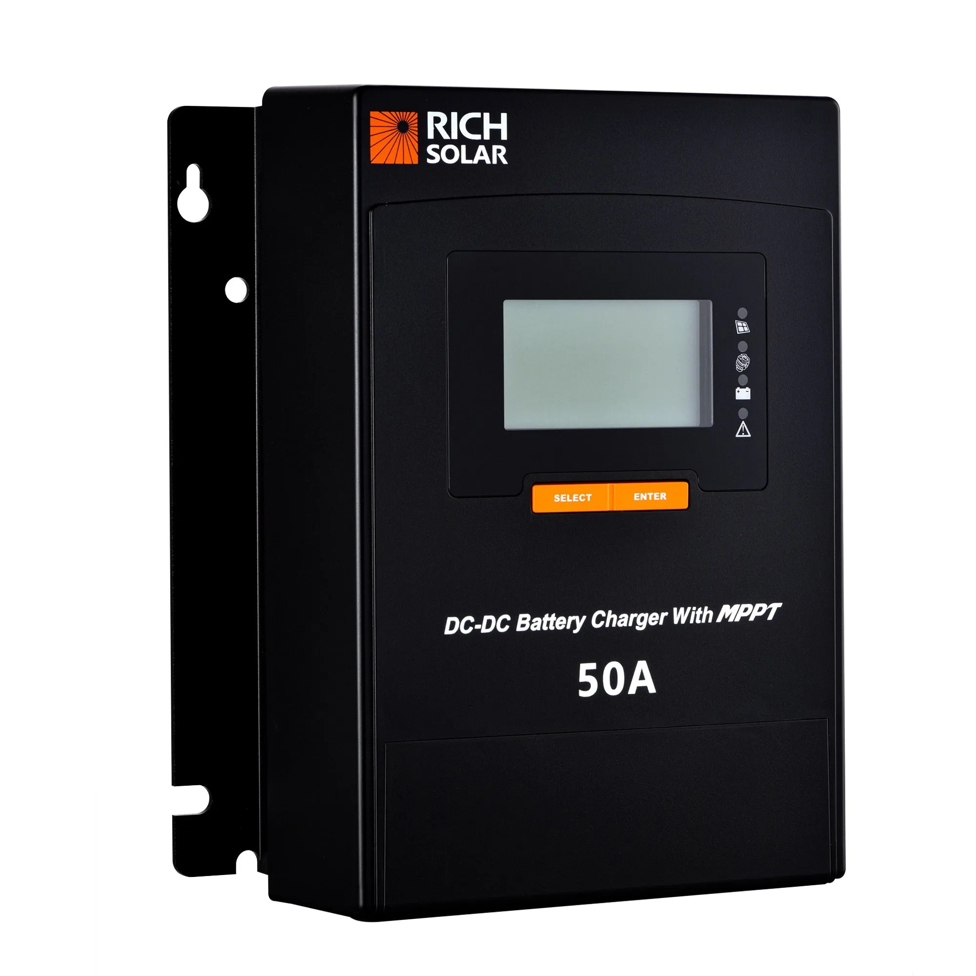 Rich Solar 50 Amp DC to DC Lithium Battery Alternator Charger with MPPT - Fast Charging, Efficient, and Durable for Off-Grid RVs, Boats, and More