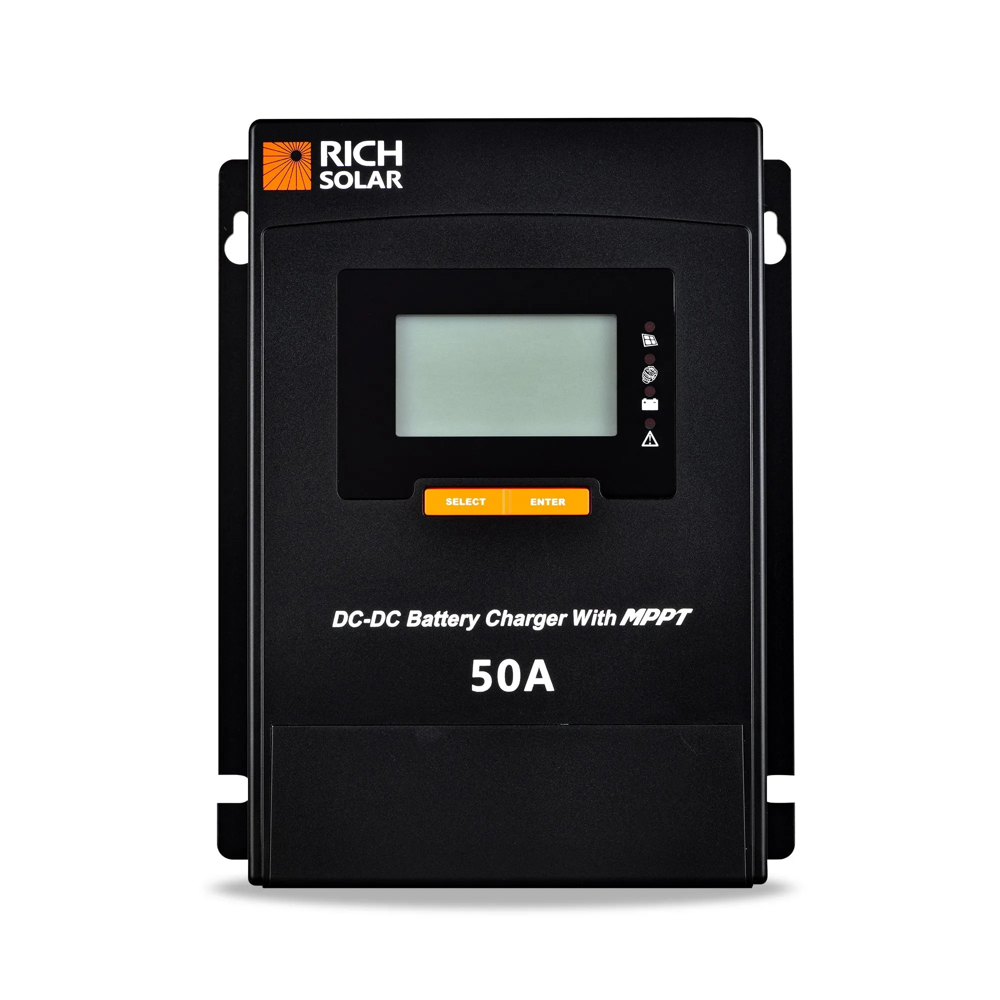 Rich Solar 50 Amp DC to DC Lithium Battery Alternator Charger with MPPT - Fast Charging, Efficient, and Durable for Off-Grid RVs, Boats, and More