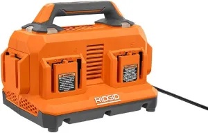 Ridgid 18V Volt 6-Port Sequential Charger 6 at Once, ORANGE