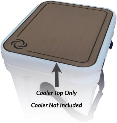 Roadie 24 Cooler Lid Tops - EVA Foam YETI Chest Cooler Peel and Stick Comfort Pad - Hard Side Camping, Boating, Tail Gate, Ice Box Top Cushion