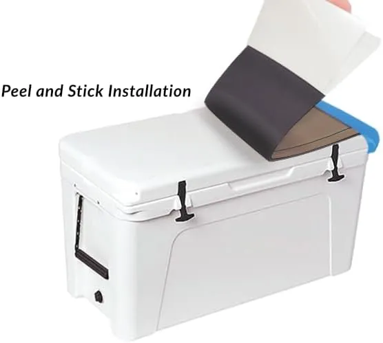 Roadie 24 Cooler Lid Tops - EVA Foam YETI Chest Cooler Peel and Stick Comfort Pad - Hard Side Camping, Boating, Tail Gate, Ice Box Top Cushion
