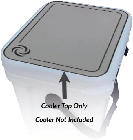 Roadie 24 Cooler Lid Tops - EVA Foam YETI Chest Cooler Peel and Stick Comfort Pad - Hard Side Camping, Boating, Tail Gate, Ice Box Top Cushion