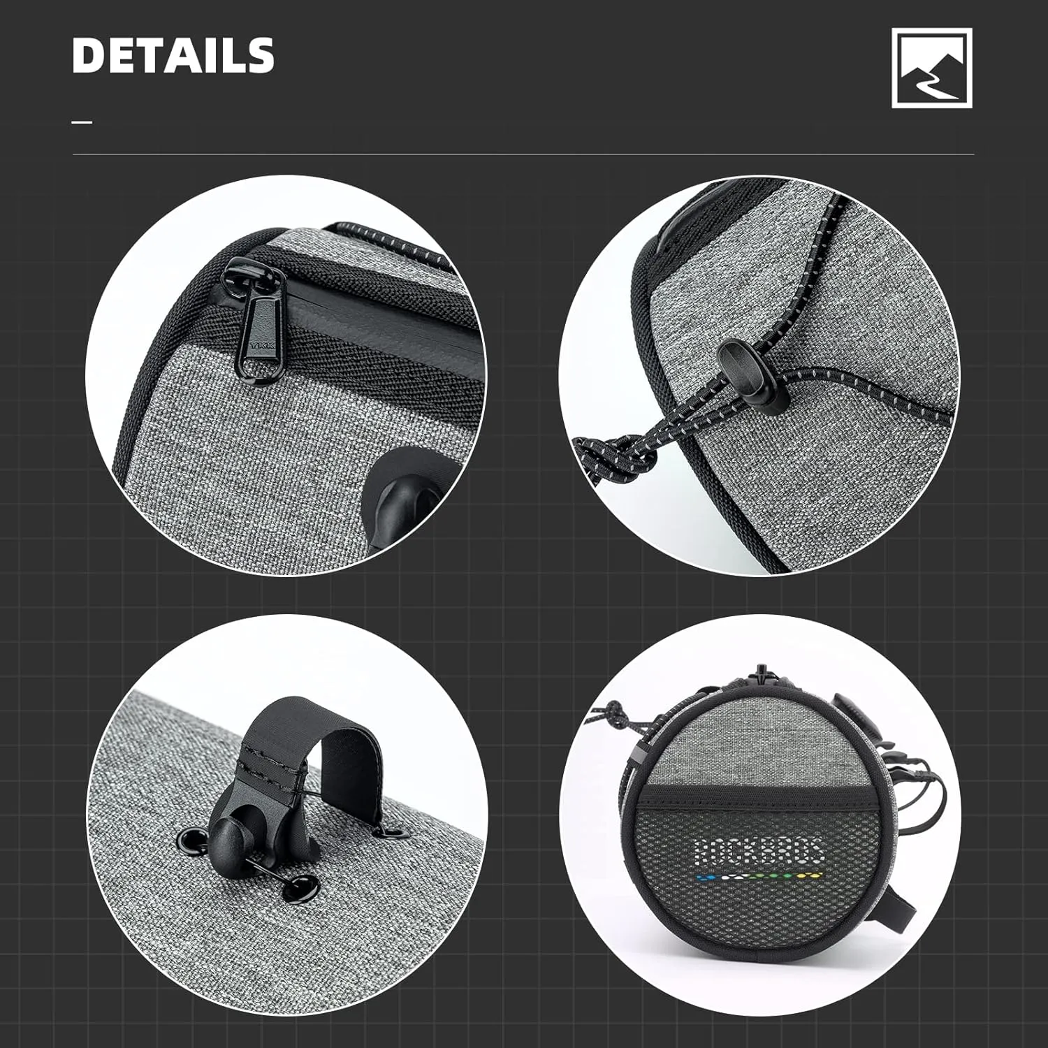 ROCKBROS ROAD TO SKY Bike Handlebar Bag Bicycle Front Bag Bag Storage Bag Lightweight & Sturdy Bicycle Handlebar bag for Road Mountain Bike 2L