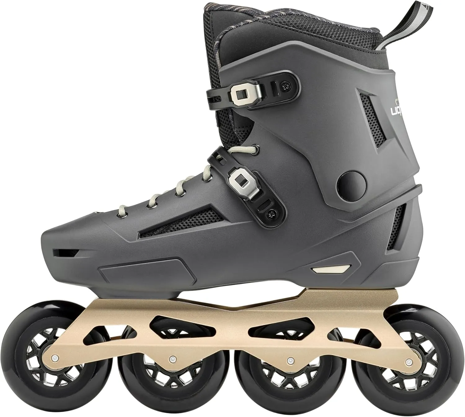 Rollerblade Lightning 90 Men's Urban Inline Skate, Anthracite and Taupe