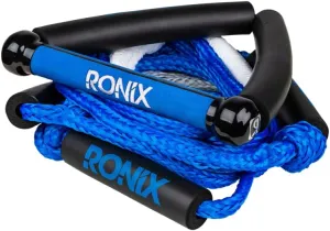 Ronix Bungee Surf Rope, 10 in. Handle Hide Grip w/ 25ft. 5-Sect. Rope, Blue