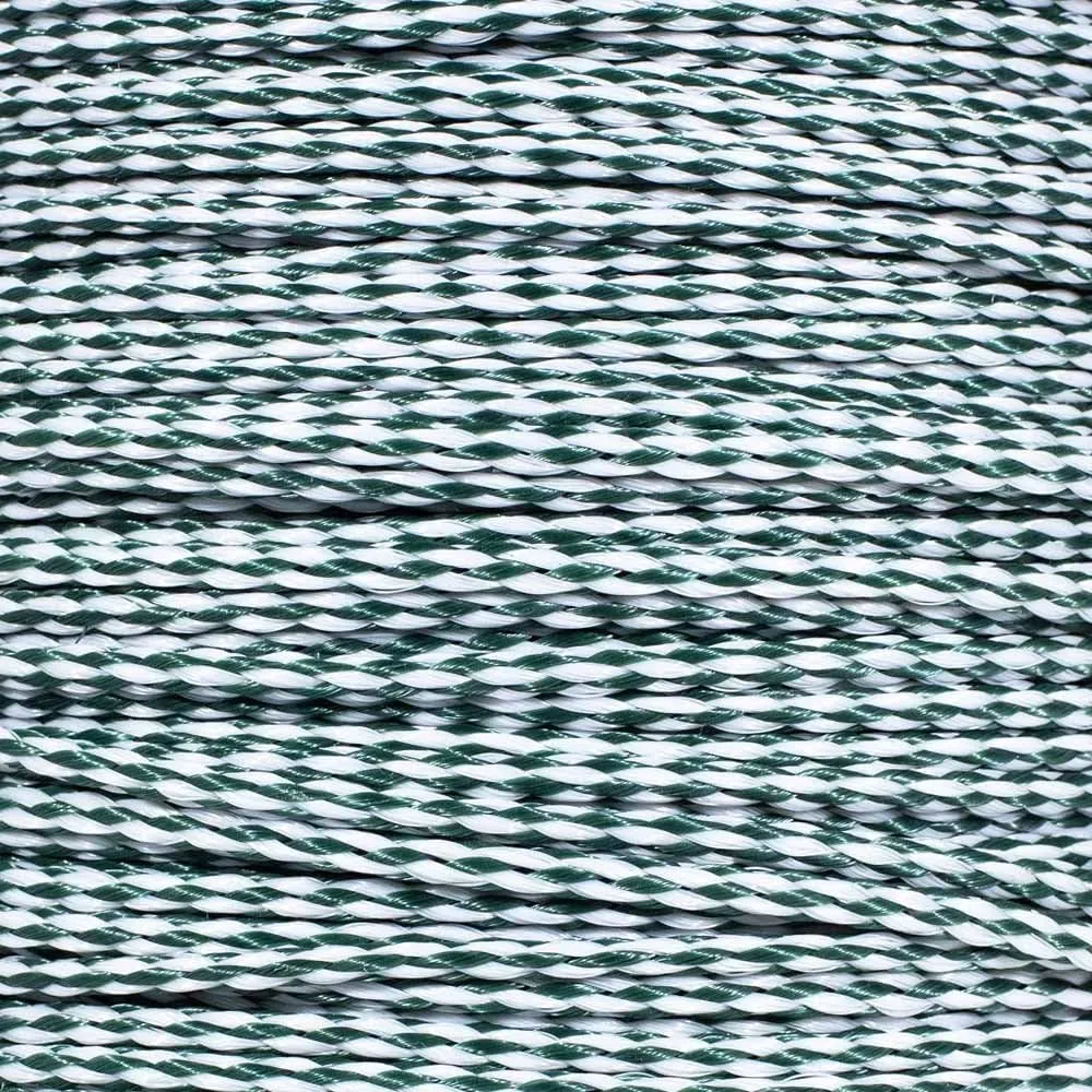 Rope & Cord – Hollow Braid Polypropylene All-Purpose Lightweight Rope – Hunter Green/White| Diameter: 1/4" |1000 Feet (Spool)