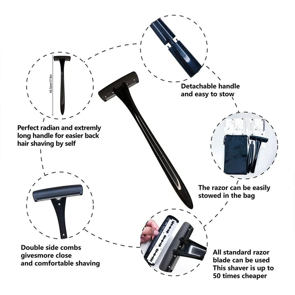 RoyaleGlow Advanced Back Blade Grooming Razor Shaver