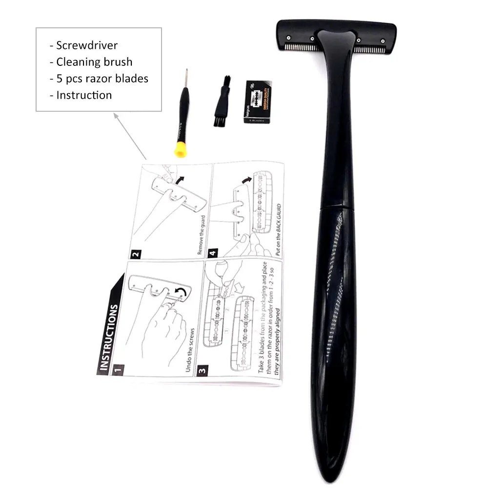 RoyaleGlow Advanced Back Blade Grooming Razor Shaver