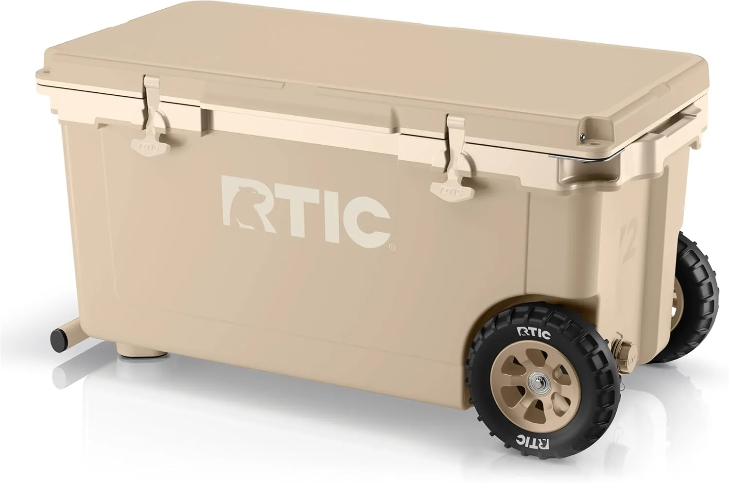 RTIC 72 Quart Ultra-Light Wheeled Cooler Hard Insulated Portable Ice Chest Box for Beach, Drink, Beverage, Camping, Picnic, Fishing, Boat, Barbecue, 30% Lighter Than Rotomolded Coolers