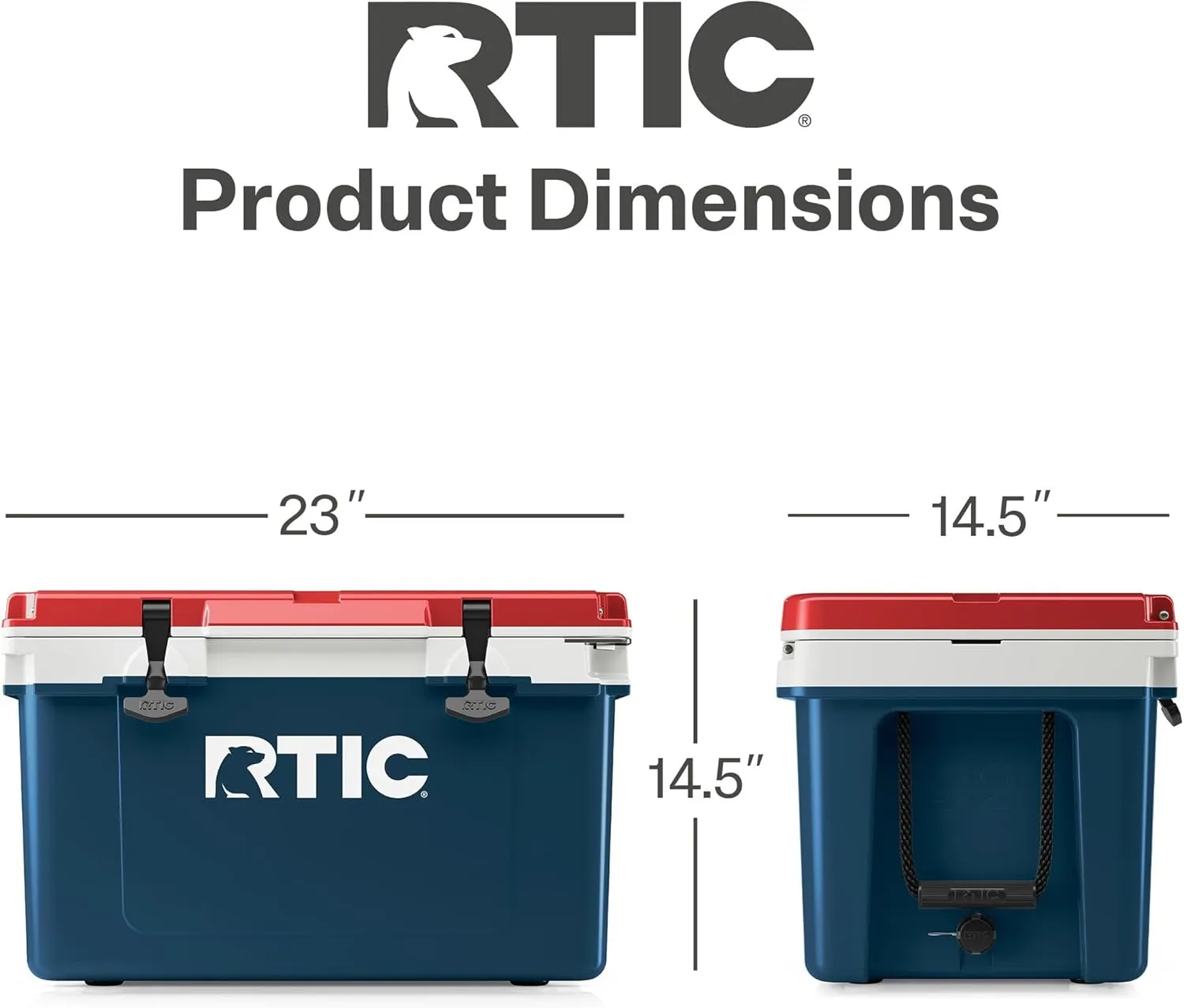RTIC Ultra-Light 32 Quart Hard Cooler Insulated Portable Ice Chest Box for Drink, Beverage, Beach, Camping, Picnic, Fishing, Boat, Barbecue, 30% Lighter Than Rotomolded Coolers