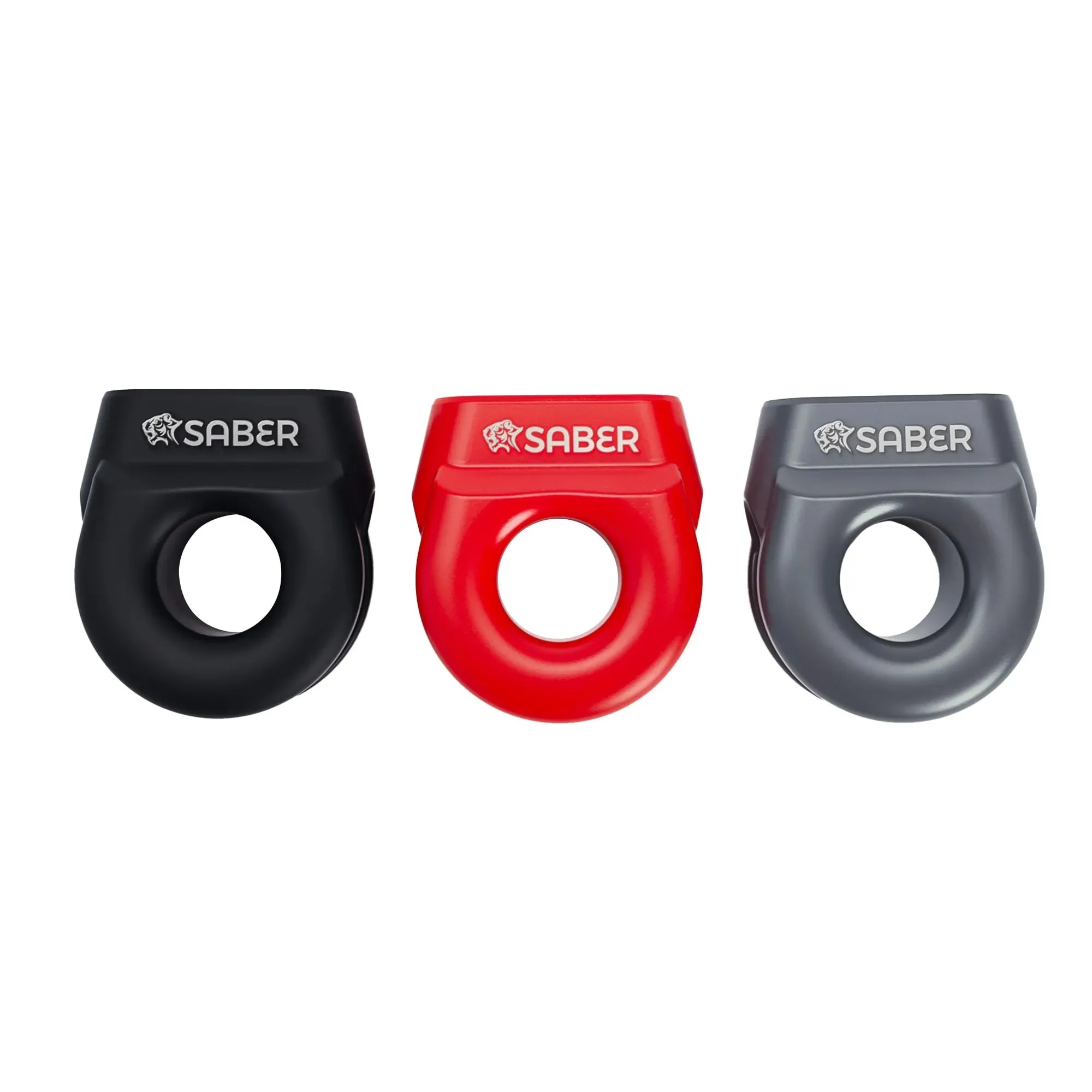 Saber 6061 Aluminium Spliced Winch Thimble  UPDATED DESIGN - Cerakote Grey