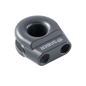 Saber 6061 Aluminium Spliced Winch Thimble  UPDATED DESIGN - Cerakote Grey