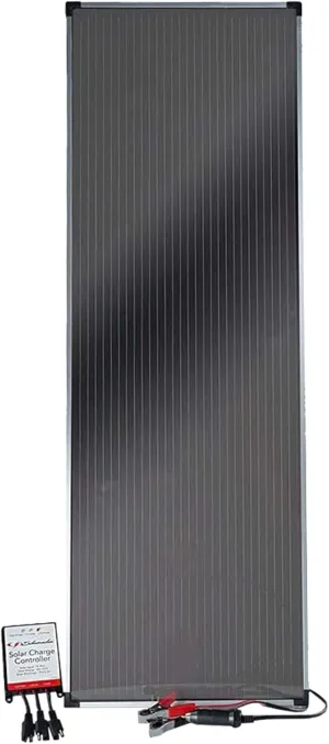 Schumacher Electric Solar Battery Charger and Maintainer with Solar Charge Controller, SP-1500, Water Resistant, 15 Watts, 12 Volt, for Motorcycle, Power Sport, Car, Truck, and Marine Batteries
