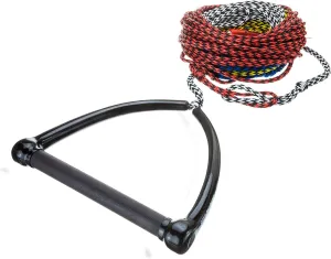 Seachoice 4-Section Water Ski Rope, 75 Ft. Long, 12 in. Handle w/Rubber Grip