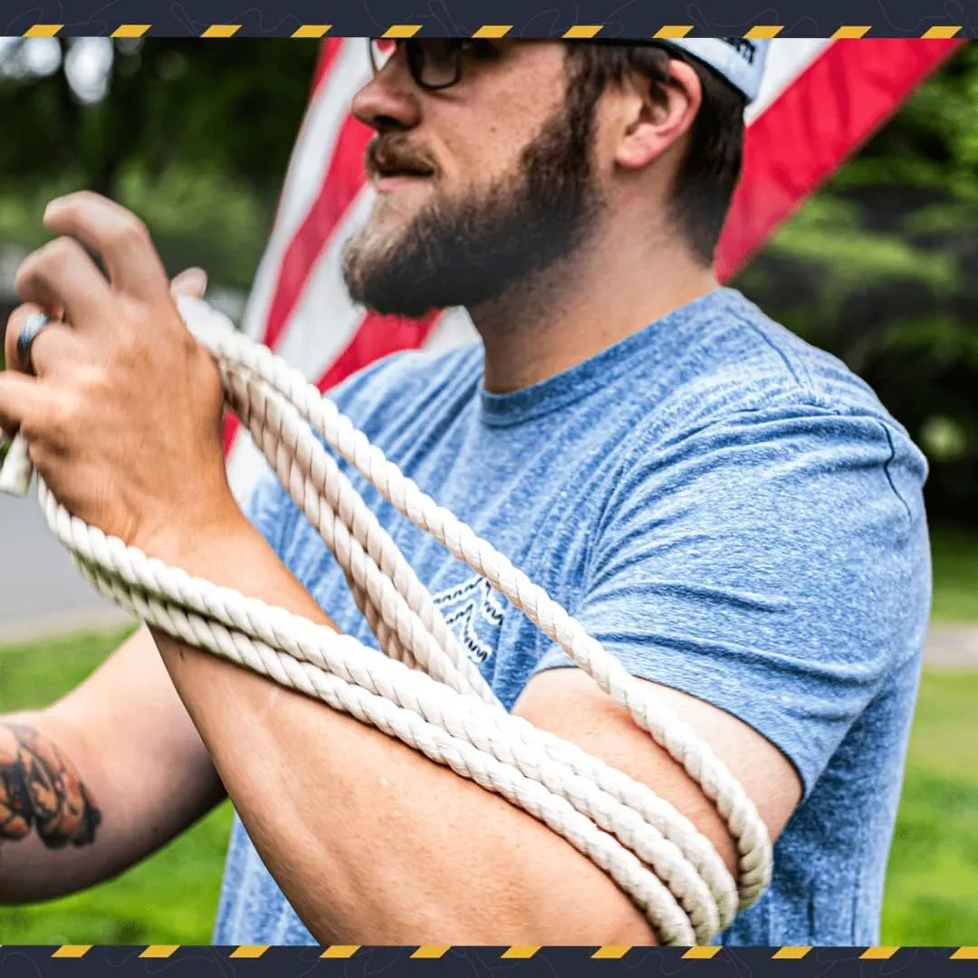 SGT KNOTS Twisted 100% Cotton Rope for DIY Projects, Crafts, Macrame Cord, Commercial, Agricultural - High Strength, Natural (3/8" x 50ft, Natural)