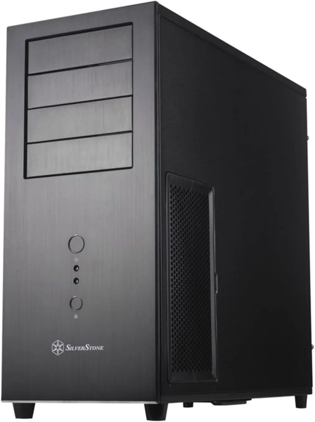 SilverStone Temjin Series SST-TJ04B-E Black Aluminum front panel, steel body ATX Mid Tower Computer Case