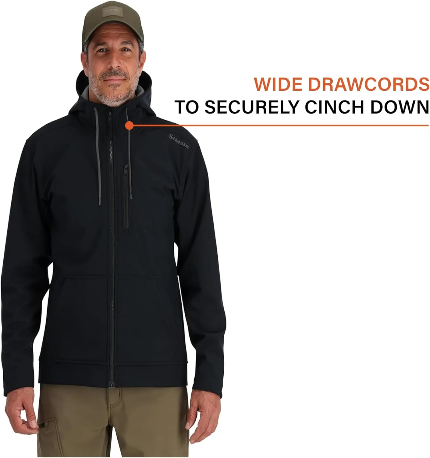 Simms Rogue Fleece Hoody, Water Resistant Sweatshirt