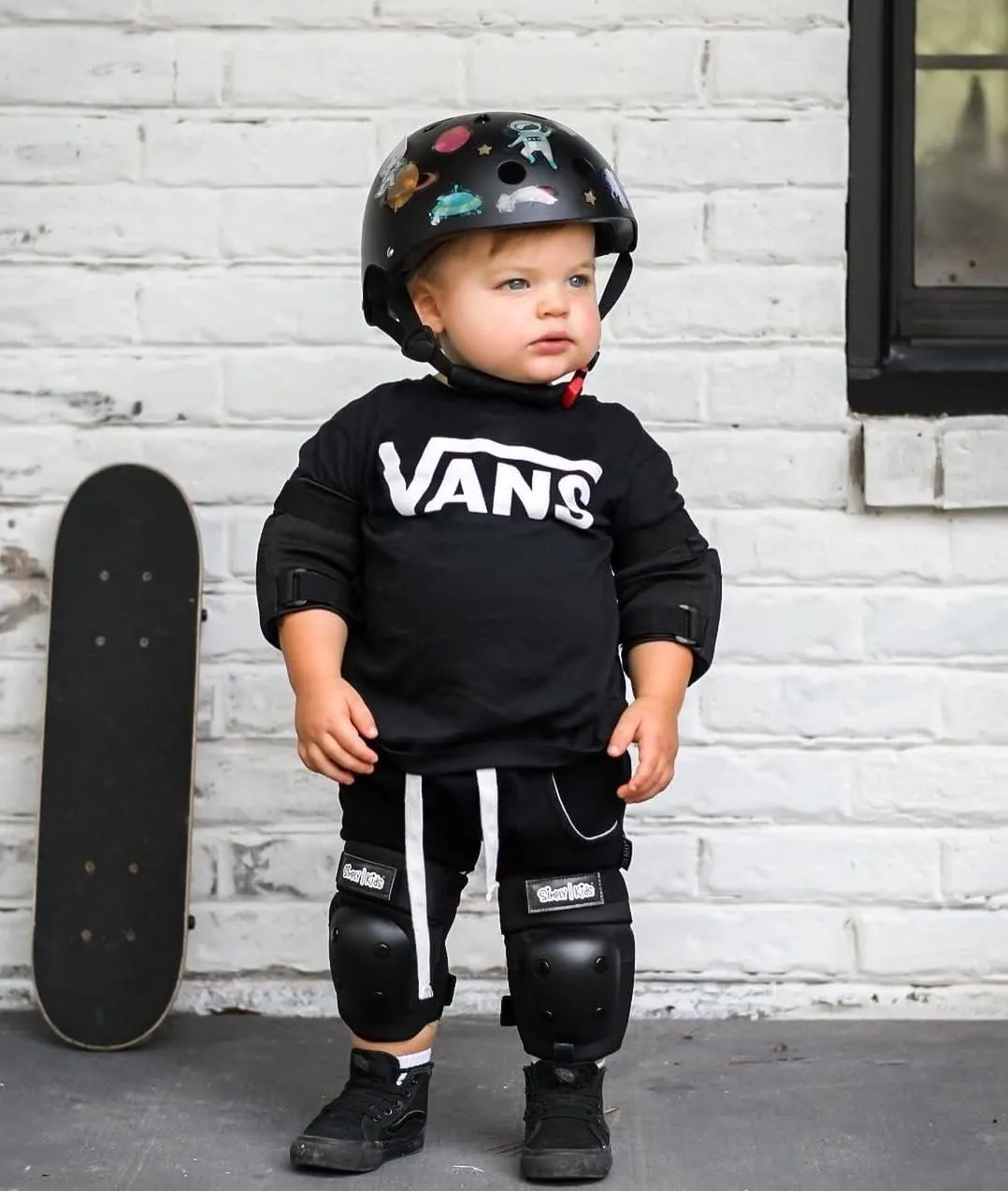 Simply Kids Knee and Elbow Pads with Wrist Guards, HardSoft Pad Tech. - CPSIA Certified Protective Gear Set - Inline Roller Skate Skateboard Bike Knee Pads for Kids Child Girls Boys Toddler Youth