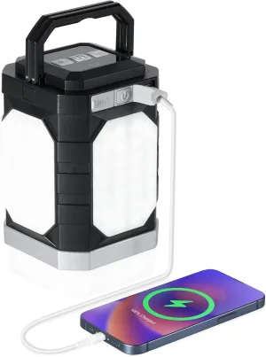 Sinvitron LED Camping Lantern Rechargeable – 30,000mAh Portable Camping Lights, QC3.0 Fast Charging, 1000 Lumens, 350H Runtime, IPX5 Waterproof Emergency Light for Hurricanes, Power Outages, Camping