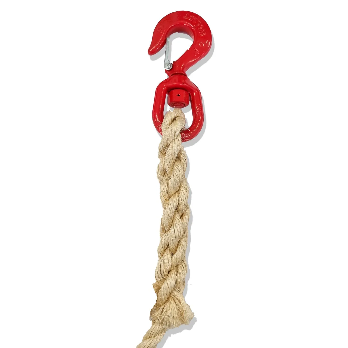 Sisal Rope 18mm -Spliced with 1.5T Swivel Eye Hook