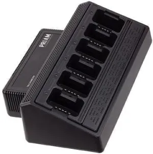 Six Bay Rapid Desk Charger for Hytera (HYT) BL1806 Rechargeable Two Way Radio (Built-in Power Supply)