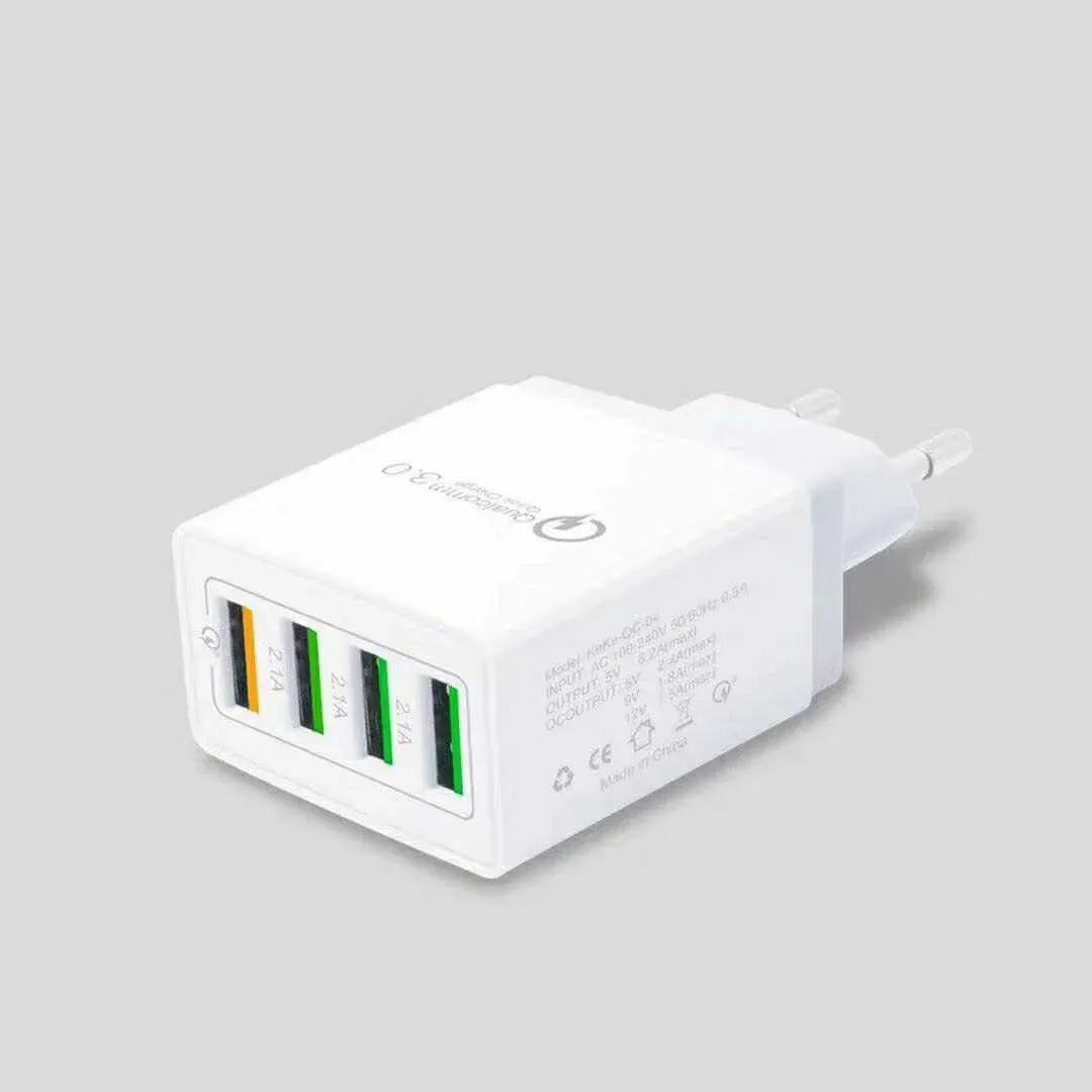 Smart 4 ports USB fast Charger US European British Standard