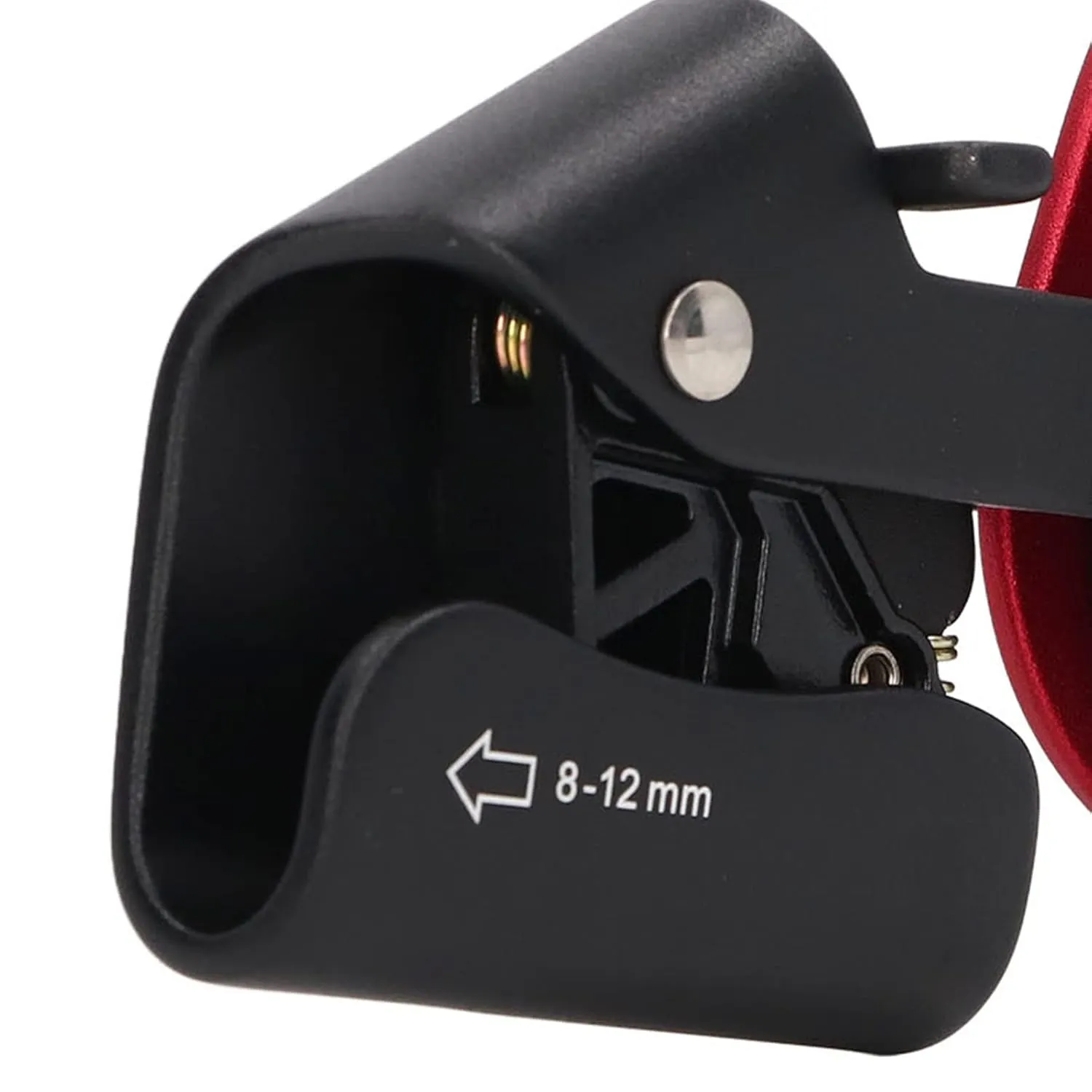 Snatch Block,Lift Weight Pulley 7075 Aviation Aluminum Puller for Survive Rock Climb High Altitude Heavy for 8‑12mm Rope (Red)