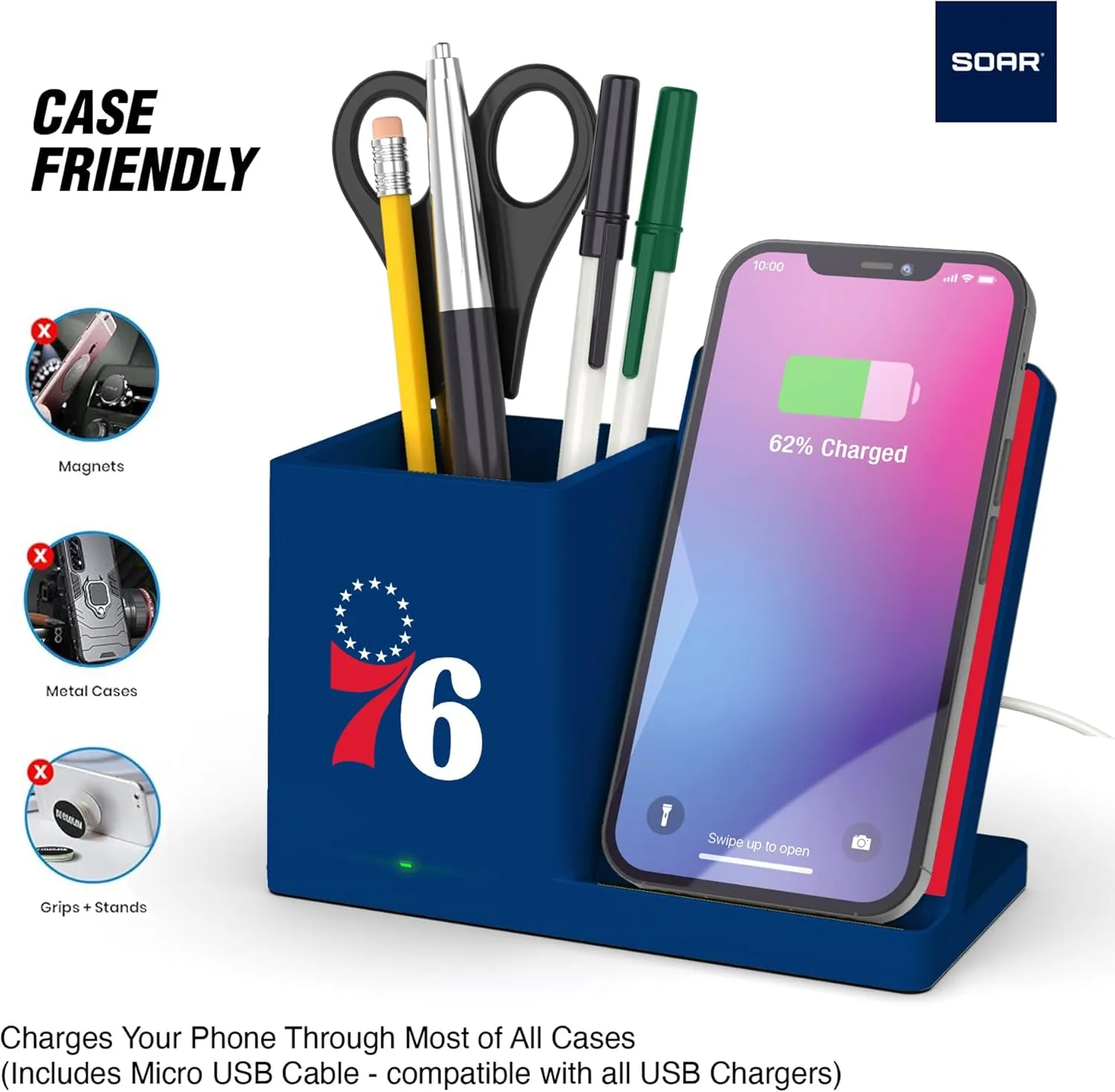 ‎SOAR Wireless Charger and Desktop Organizer