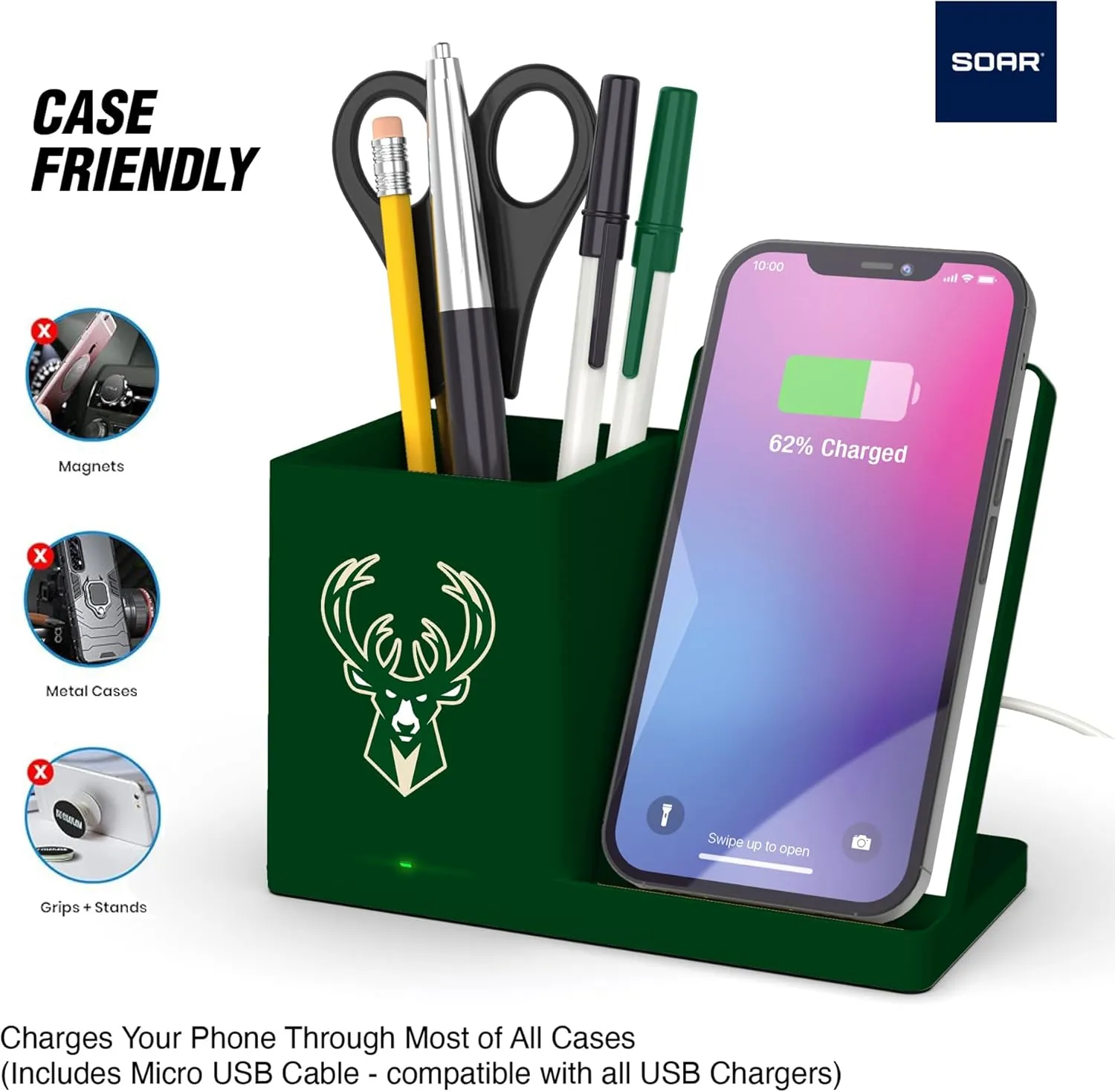 ‎SOAR Wireless Charger and Desktop Organizer