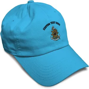 Soft Baseball Cap Wheel Anchor Rope Embroidery Symbols Wheel Anchor Rope Cotton Dad Hats for Men & Women