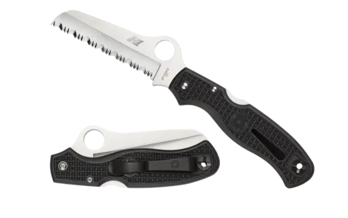 Spyderco Atlantic Salt Rescue L/W Black H1 - Serrated Blade