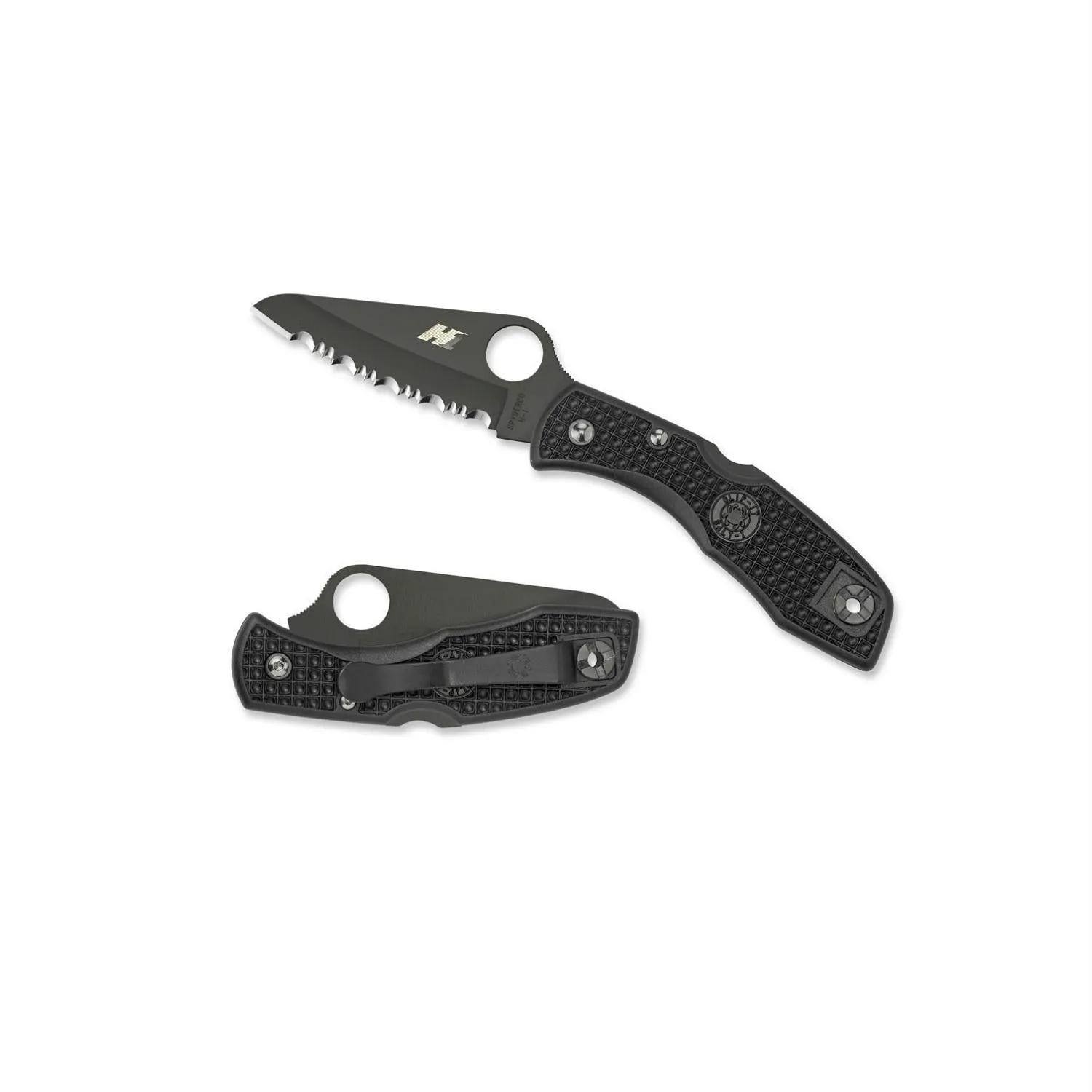Spyderco Salt 2 Folder - Lightweight Black - Black Serrated
