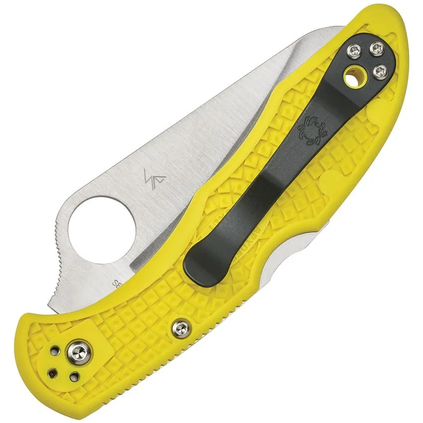 Spyderco Salt 2 SpyderEdge Yellow FRN 3" H-2 Rustproof Folding Knife C88SYL2