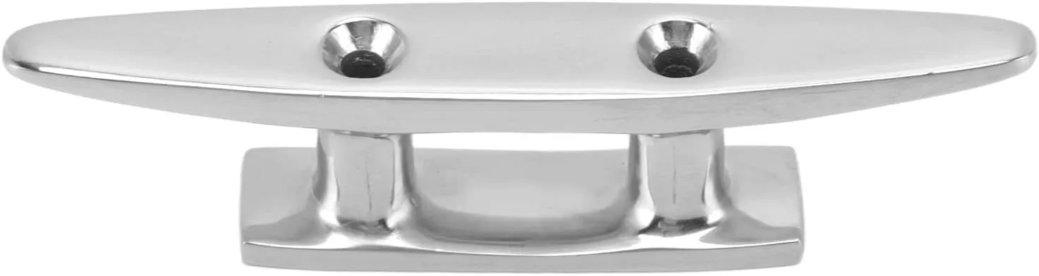 Stainless Steel 4 Inch Marine Grade Boat Dock Cleat Direct Replacement for Docks Decks Piers Kayaks Canoes Jet Skis Watercraft Mooring