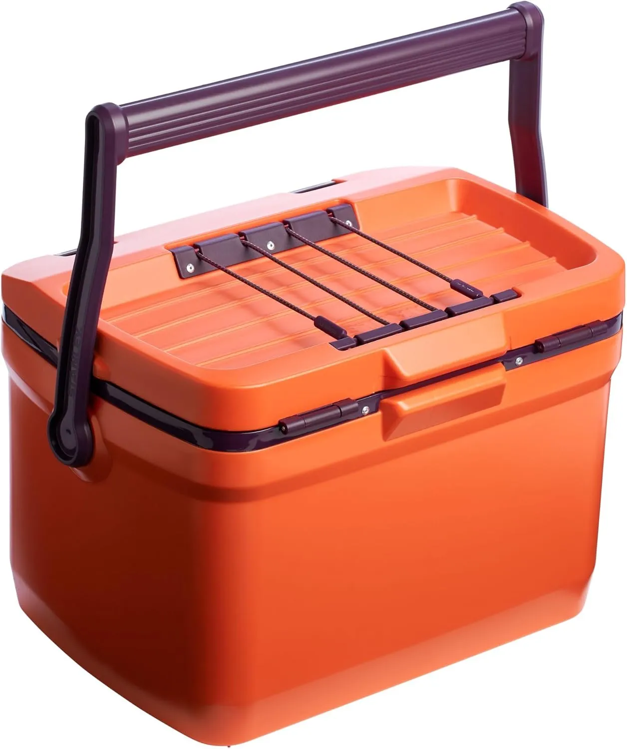 Stanley Adventure Outdoor Cooler 16 qt | Heavy Duty Outdoor Camping Cooler with Easy Carry Top Handle | 36 Hour Cooling Ice Chest for 21 Cans| BPA-Free | Tigerlily Plum
