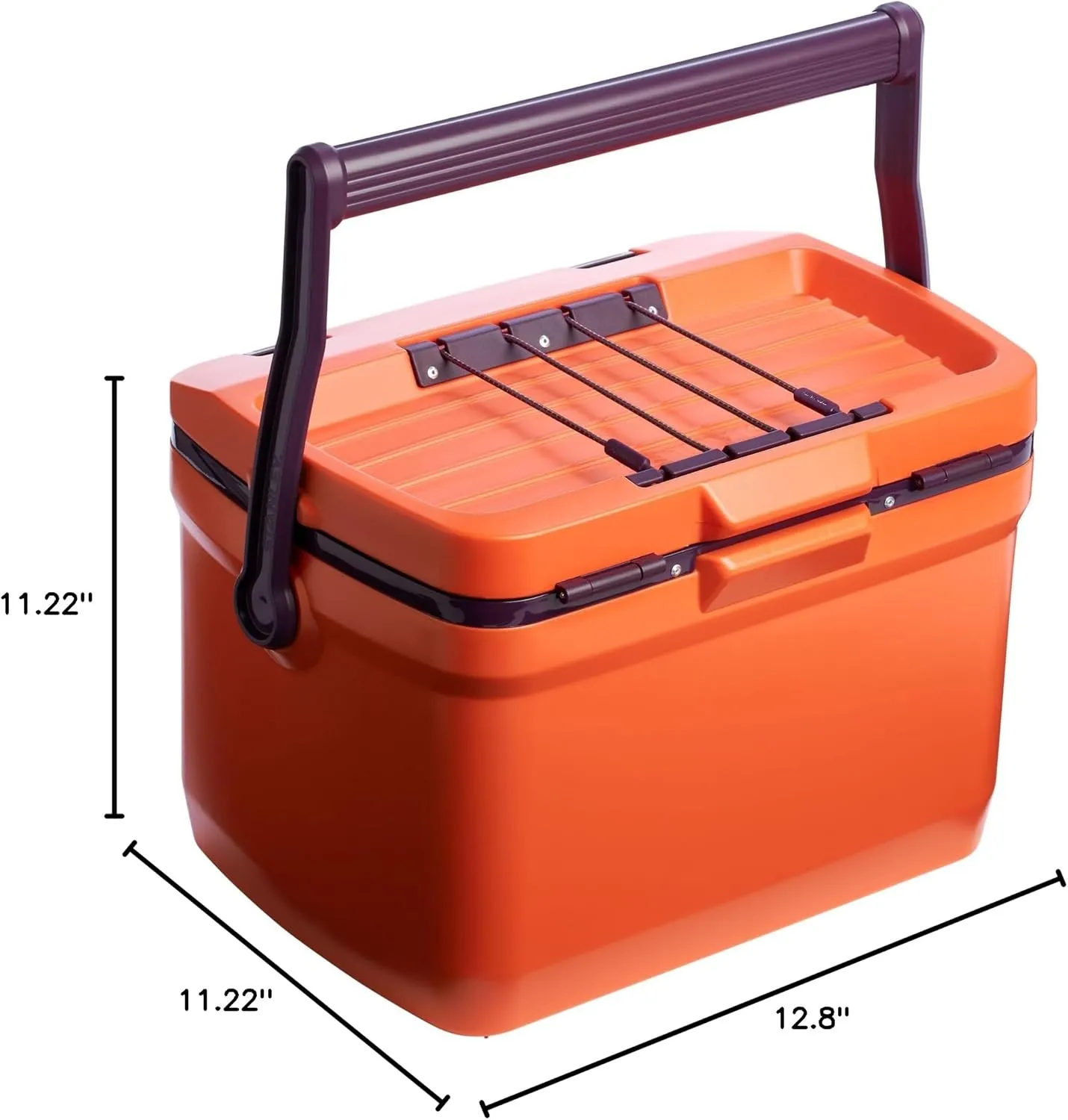 Stanley Adventure Outdoor Cooler 16 qt | Heavy Duty Outdoor Camping Cooler with Easy Carry Top Handle | 36 Hour Cooling Ice Chest for 21 Cans| BPA-Free | Tigerlily Plum