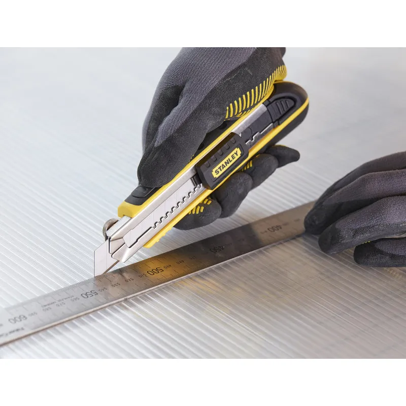 Stanley FatMax 7 in. Retractable Snap-Off Utility Knife Black/Yellow 1 pk