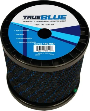 Stens 146-927 Starter Rope 3/16" Diameter, 100" Length, 6 Size, High tensile Strength, High wear Resistant, Low Stretch, Remains Soft and Flexible Blue