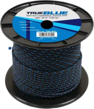 Stens True Blue Solid Braid Starter Rope (Size 5.5, 11/64") Replacement Rope for Lawn Mower, Chainsaw, Edge Trimmer, Blower & More- Two-Stroke Heavy Duty Rope, Low-Stretch Pull Cord (200-Feet)