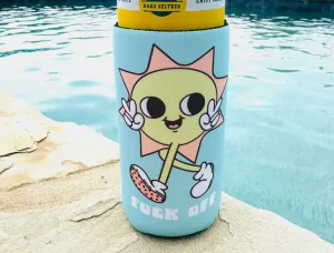 Summer Sun Eff Off Slim Can Koozie