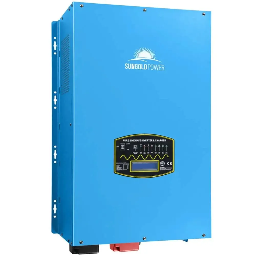 SunGoldPower 10000W 24V SPLIT PHASE PURE SINE WAVE SOLAR INVERTER CHARGER