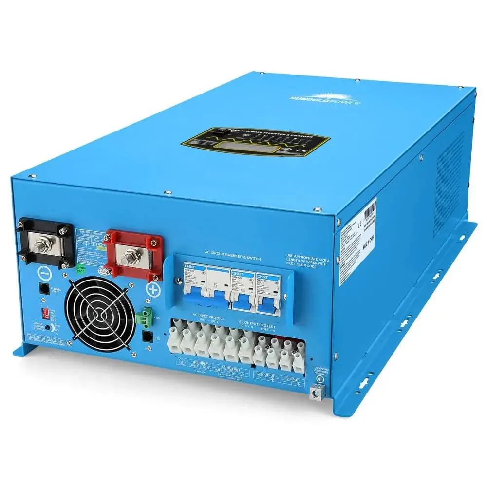 SunGoldPower 10000W 24V SPLIT PHASE PURE SINE WAVE SOLAR INVERTER CHARGER