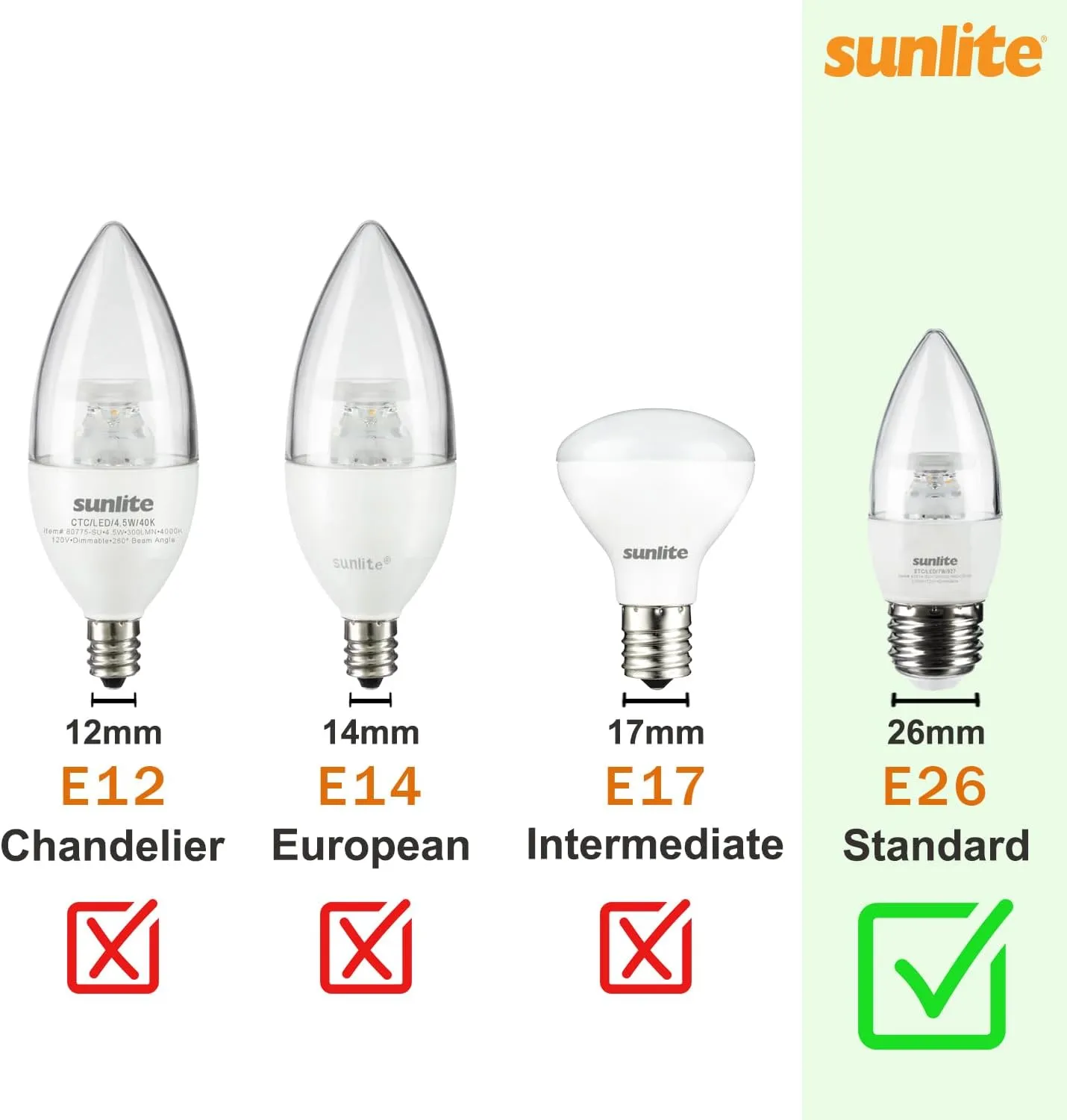 Sunlite LED BR30 Recessed Light Bulb, 10.5 Watt (65w Equivalent), 800 Lumens, Medium E26 Base, Dimmable Flood, UL Listed, 2700K Soft White, 6 Count