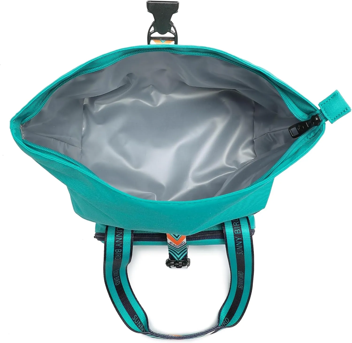 SUNNY BIRD Dual Compartment Lunch Bag Insulated Lunch Box for Women and Men (Turquoise Green)