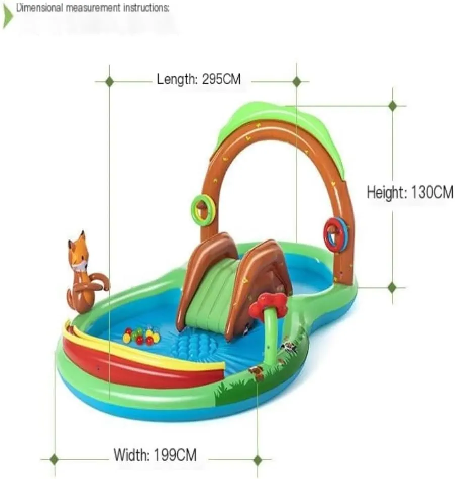 Swimming Pool Inflatable Swimming Pool Forest Amusement Pool Game Ball Pool Family Cartoon Inflatable Pool Water Park Above Ground Pool