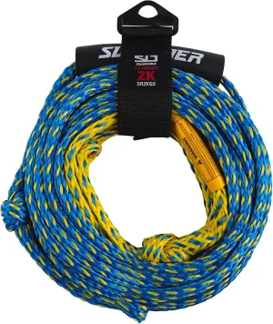 Swonder 2-Section Tow Ropes for Tubing, 1-4 Rider 60FT Ropes for Towable Tubes