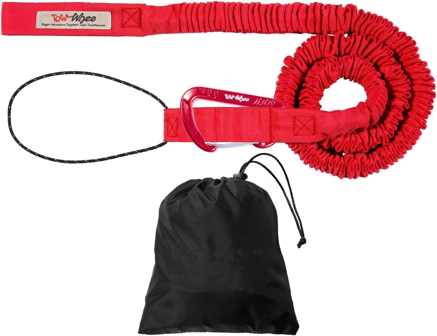 The Original Bike Bungee Tow Rope | MTB & Cycling Stretch Pull Strap for Riding Further with Your Friend, Child, Kids | Compatible with Any Bicycle